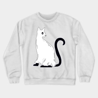 Mystery Ghost Cat Crewneck Sweatshirt